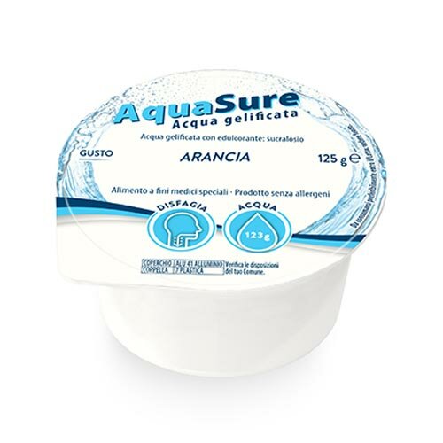 AquaSure Gelatina per Disfagia al Gusto Arancia 24 x 125g
