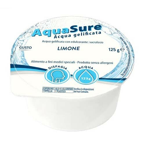 AquaSure Gelatina per Disfagia al Gusto Limone 24 x 125g