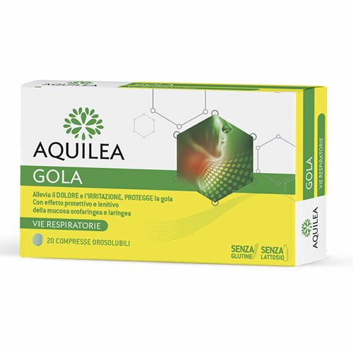 Aquilea Gola Integratore per Gola Infiammata 20 compresse