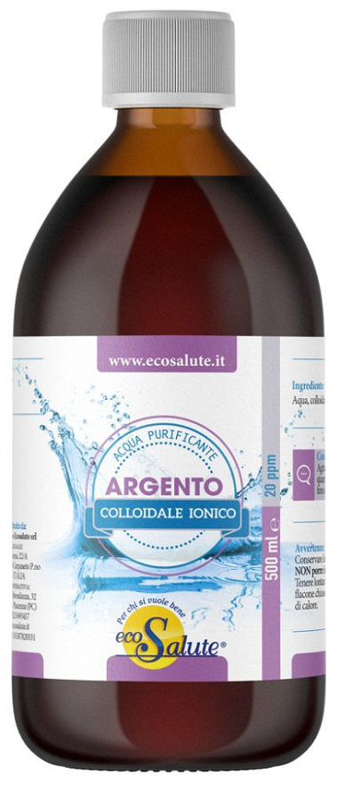 Argento colloidale ionico acqua 0,5 l