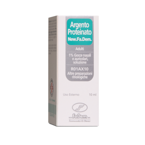 Argento proteinato 1% orl adulti new fadem gocce 10 ml