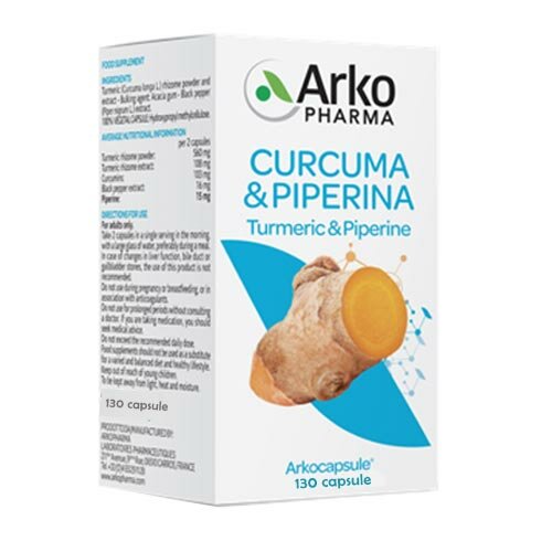 Arkocapsule Curcuma & Piperina Benessere Articolare 130 Capsule