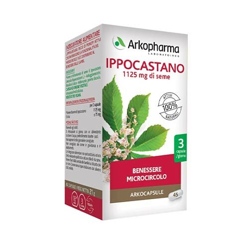 Arkocapsule Ippocastano Bio Integratore Circolazione 45 Capsule