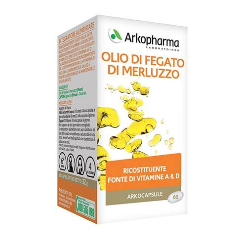 Arkocps olio fegato merluzzo 60 perle