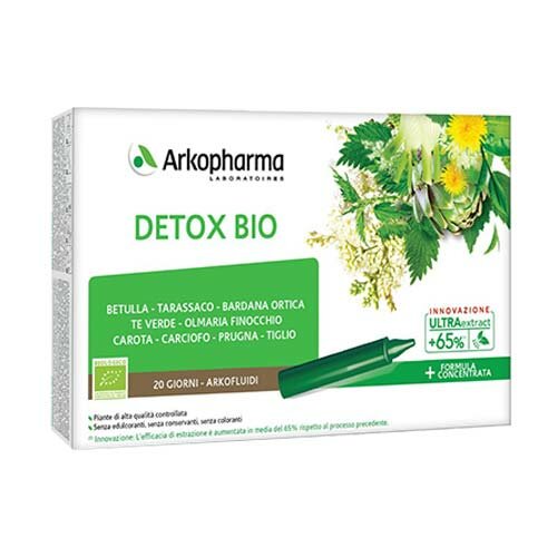 Arkofluidi Detox Bio Integratore Depurativo e Drenante 20 Flaconcini