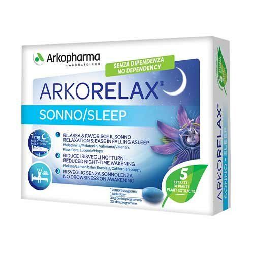Arkorelax Sonno Integratore Coadiuvante Sonno 30 compresse