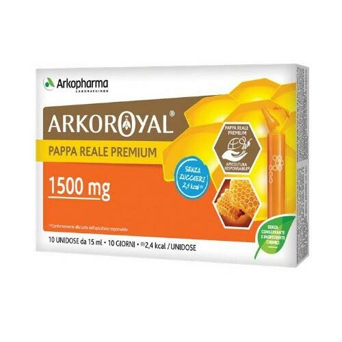 Arkoroyal Pappa Reale Premium Senza Zucchero 10 flaconcini