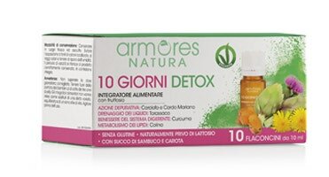 Armores Natura 10 Giorni Detox Integratorea Almentare 10 Flaconcini