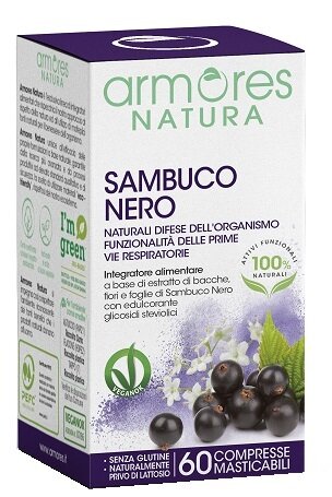 Armores natura sambuco nero 60 compresse masticabili