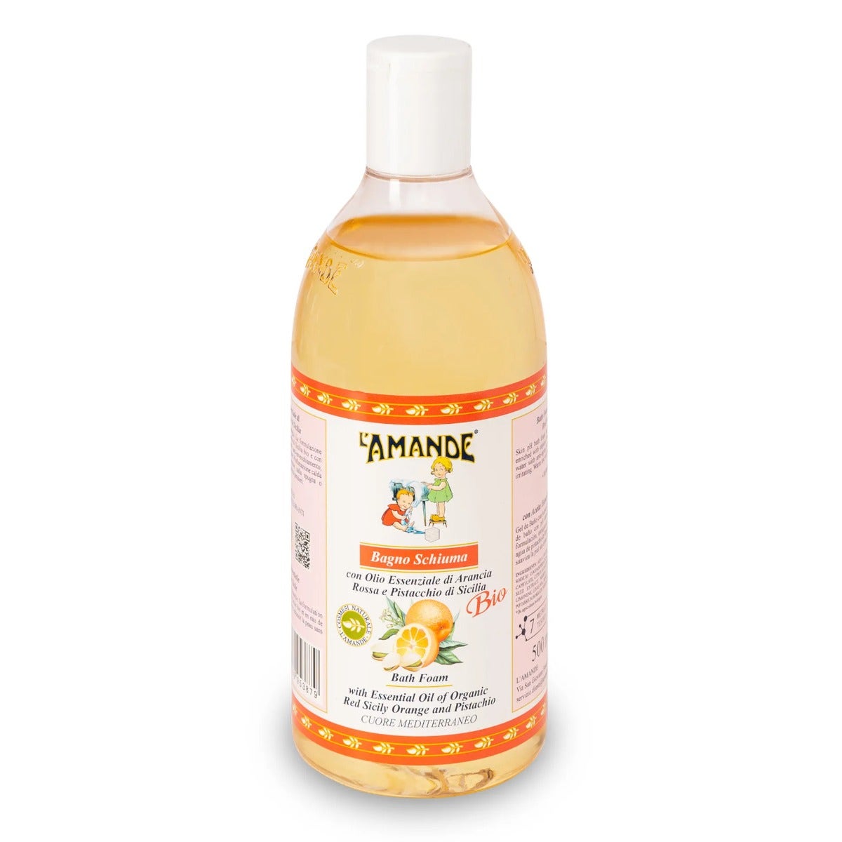 Aromatique bagno schiuma arancia rossa pistacchio di sicilia 500 ml