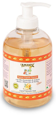 Aromatique sapone liquido profumato arancia rossa pistacchio di sicilia 300 ml