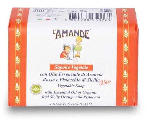 Aromatique sapone vegetale arancia rossa pistacchio di sicilia 200 ml