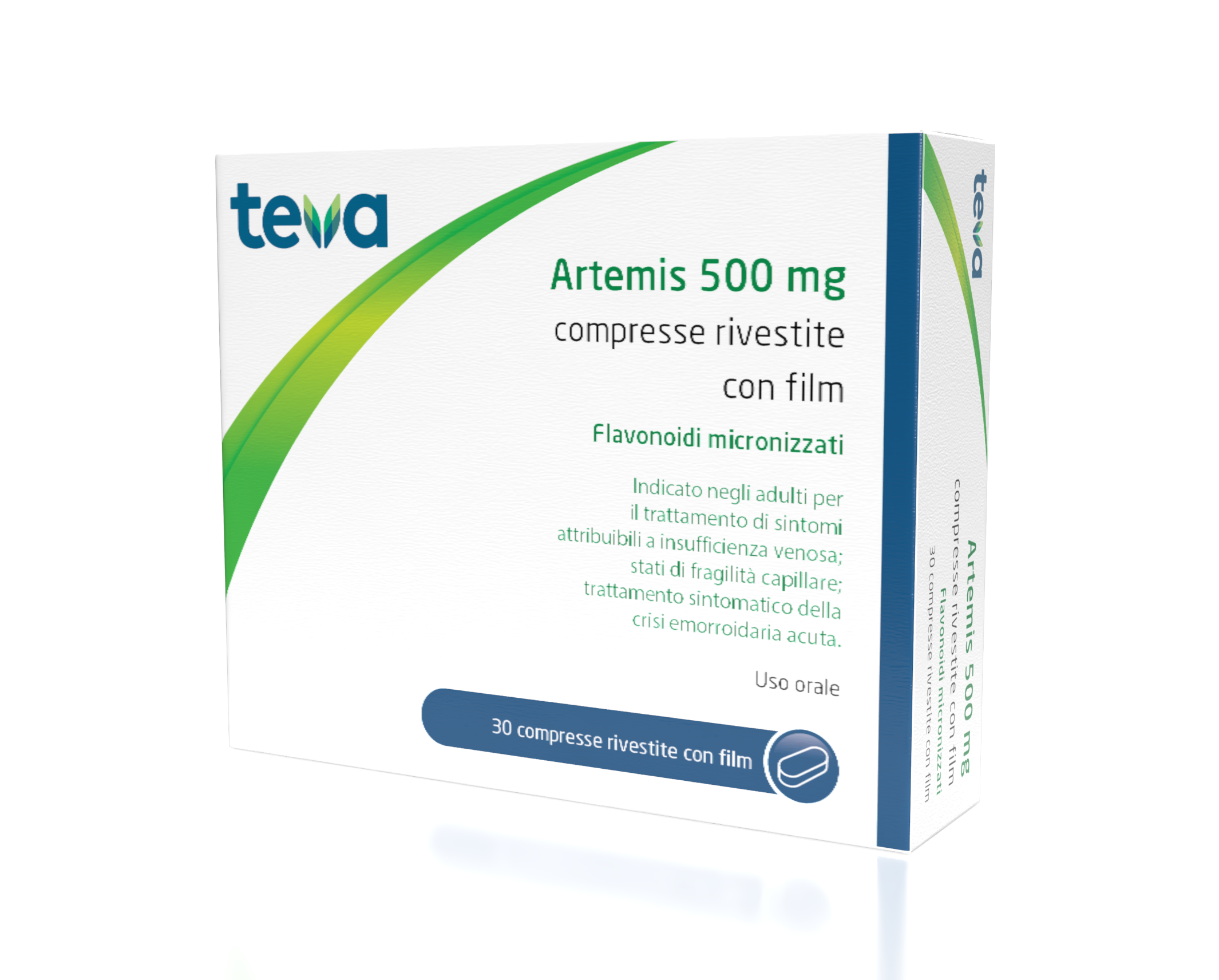 Artemis 500 mg compresse rivestite con film 30 compresse in blister pvc/al