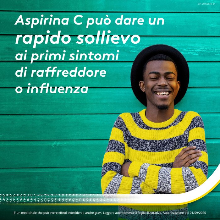 Aspirina C per Raffreddore Febbre e Influenza 10 Compresse Effervescenti