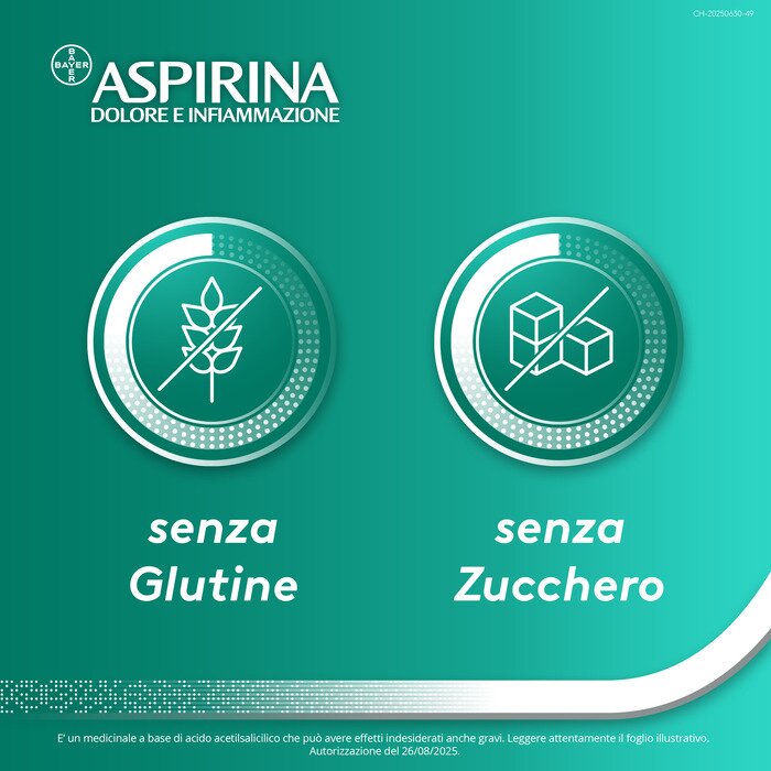 Aspirina Dolore e Infiammazione Antidolorifico 20 Compresse