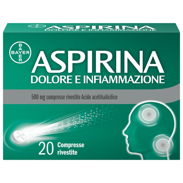 Aspirina Dolore e Infiammazione Antidolorifico 20 Compresse