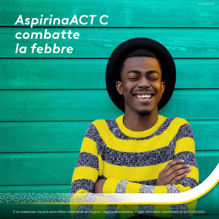 Aspirinaact C Febbre e Sintomi Influenzali con Vitamina C 10 Compresse 