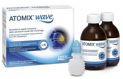 Atomix wave per igiene della rinofaringe 2 flaconi da 250 ml