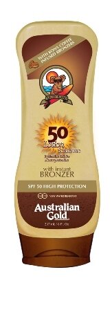 Australian gold spf50 lotion lozione solare con bronzer 237 ml