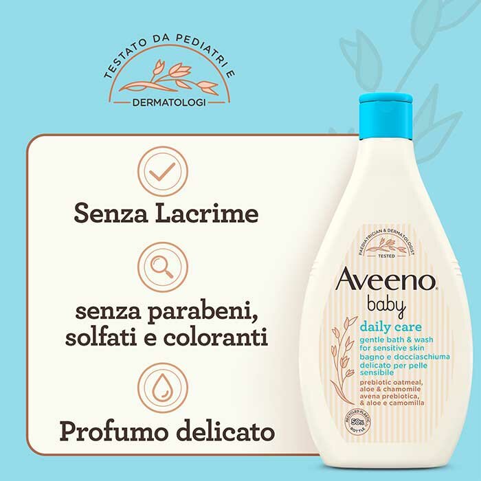 Aveeno Baby Daily Care Bagno e Docciaschiuma Delicato 400 ml