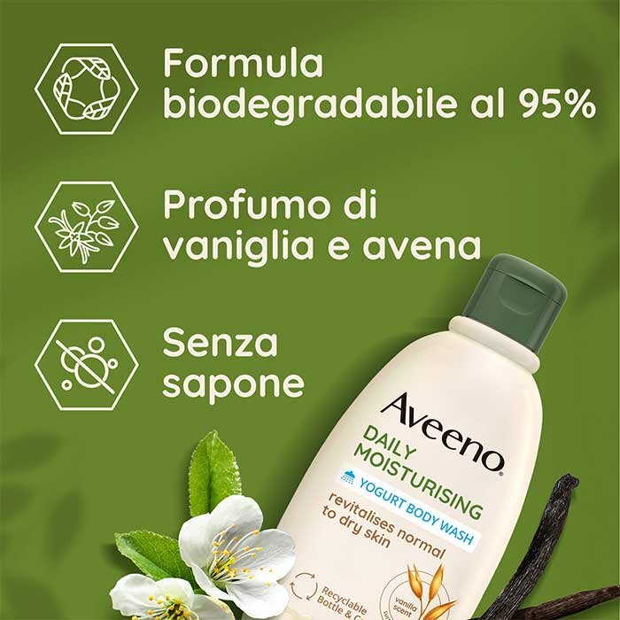 Aveeno Daily Moisturising Bagno Doccia Vaniglia e Avena 300 ml