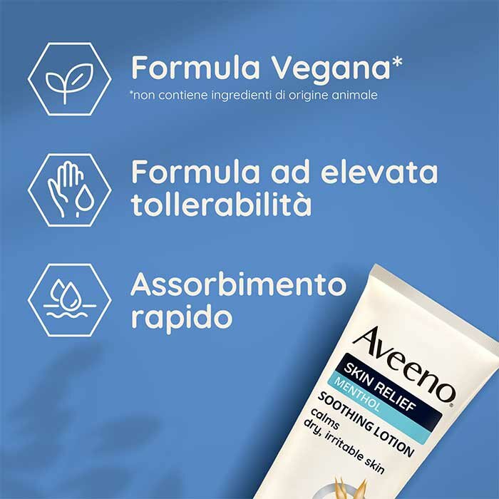 Aveeno Skin Relief Crema Lenitiva Pelle Secca Mentolo 200 ml