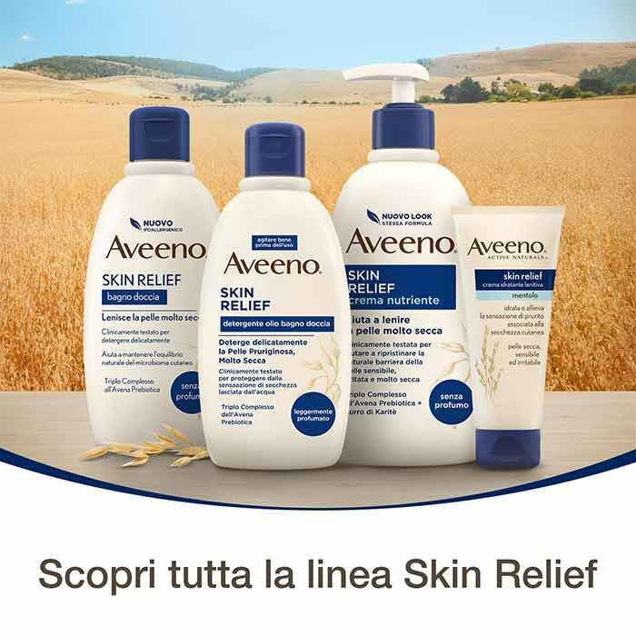 Aveeno Skin Relief Detergente Olio Bagno Doccia 300 ml