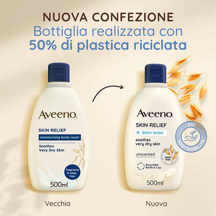 Aveeno Skin Relief Wash Bagno Doccia 500 ml