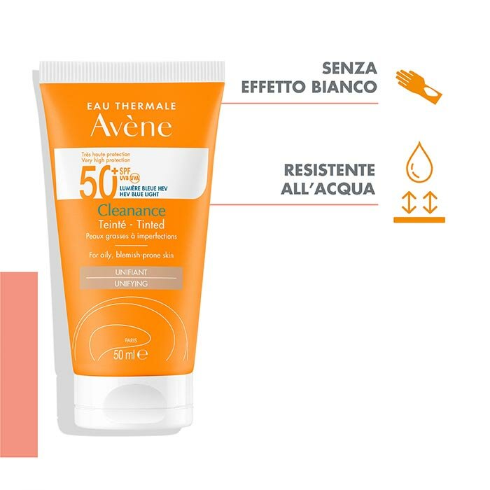 Avène Cleanance Spf50+ Protezione Solare Colorata Viso 50 ml