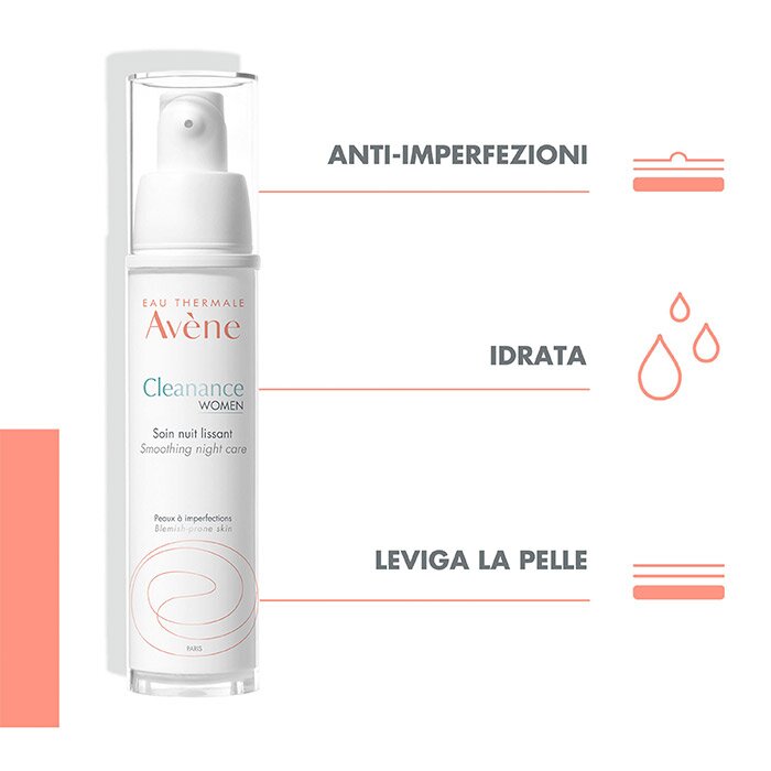 Avène Cleanance Women Trattamento Notte Levigante 30 ml