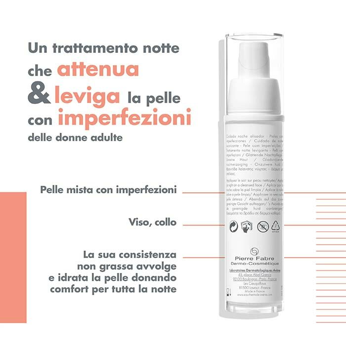 Avène Cleanance Women Trattamento Notte Levigante 30 ml
