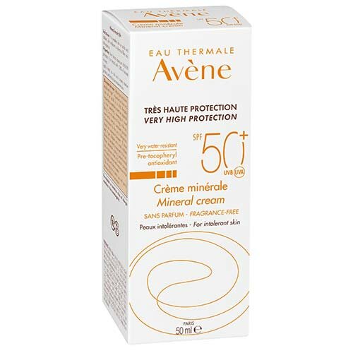 Avène Crema Schermo Minerale Viso SPF 50+ Protezione Alta 50 ml