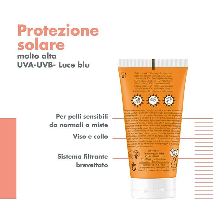 Avène Crema Solare Colorata SPF 50+ Protezione Molto Alta 50 ml