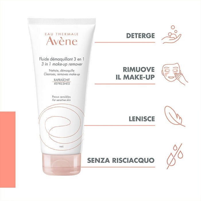 Avène Eau Thermale 3 in 1 Fluido Struccante 200 ml