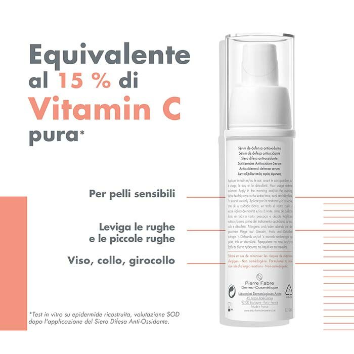 Avène Eau Thermale A-OXitive Siero Difesa Anti-Ossidante 30 ml