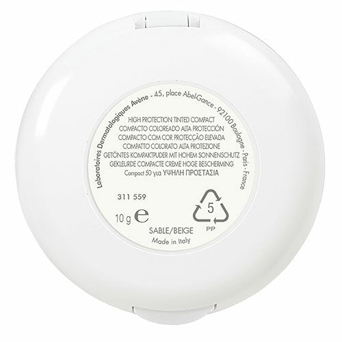 Avène Eau Thermale Compatto Alta protezione Spf 50 Sabbia 10 g