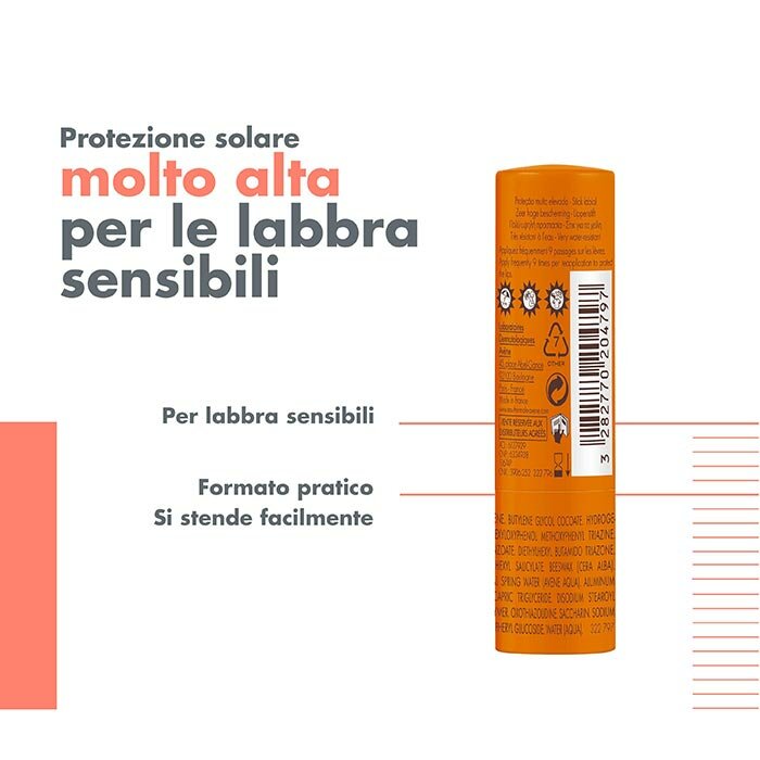 Avène Eau Thermale Stick Spf50+ Labbra Protezione molto alta 3 g