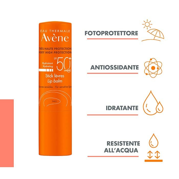 Avène Eau Thermale Stick Spf50+ Labbra Protezione molto alta 3 g