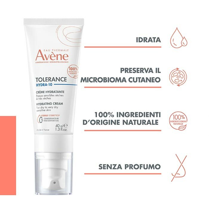Avéne Eau ThermaleTolerance Hydra 10 Crema Idratante Viso 40 ml