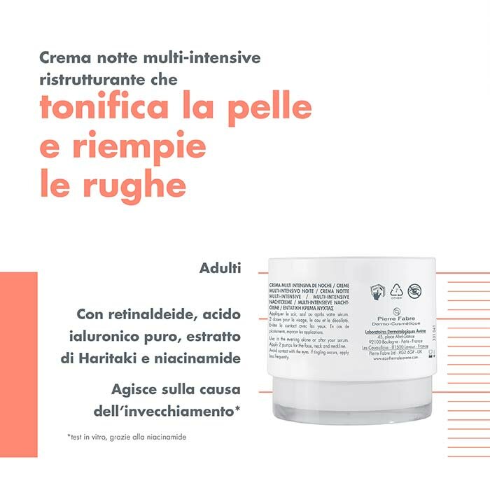 Avène Hyaluron Activ B3 Crema Notte Multi-Intensiva 40 ml