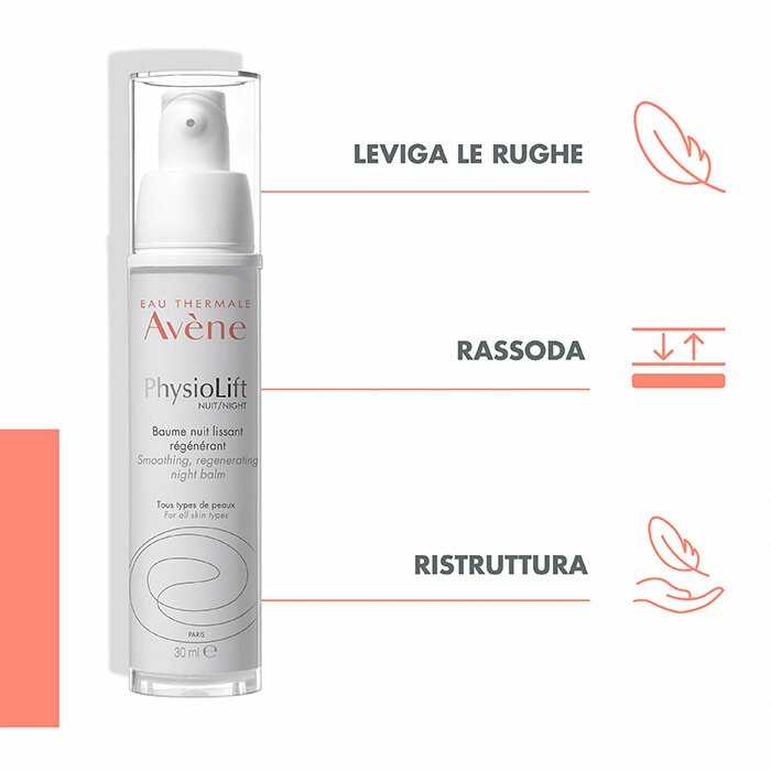 Avene Physiolift Notte Balsamo Levigante Rigenerante 30 ml