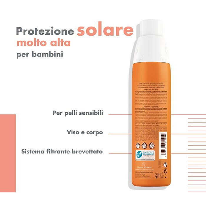Avène Spray Solare Bambino SPF 50+ Protezione Molto Alta 200 ml