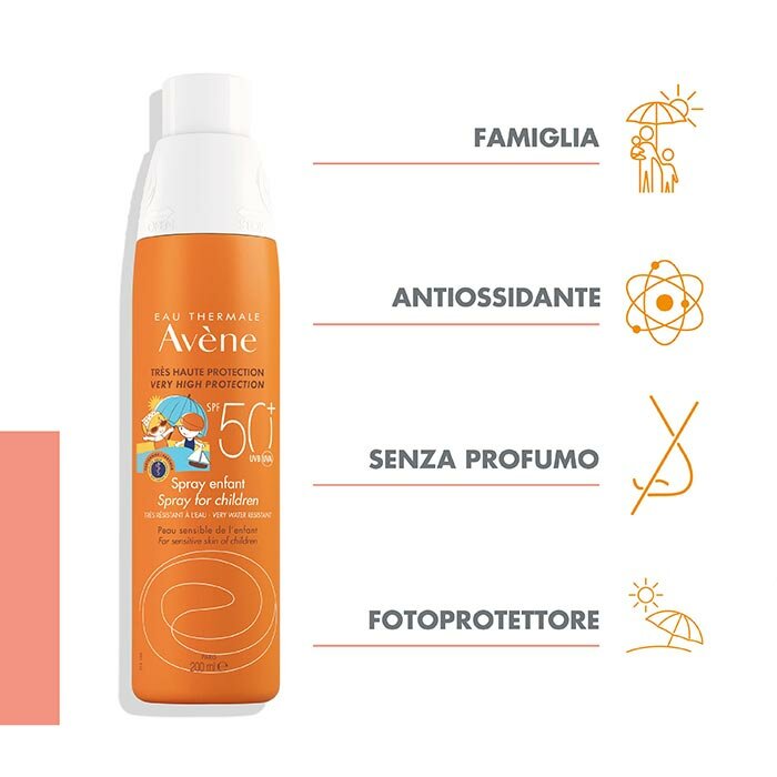 Avène Spray Solare Bambino SPF 50+ Protezione Molto Alta 200 ml