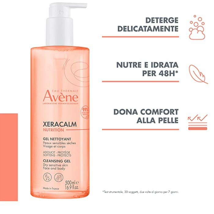 Avène Xeracalm Nutrition Gel Detergente Pelle Secca 500 ml