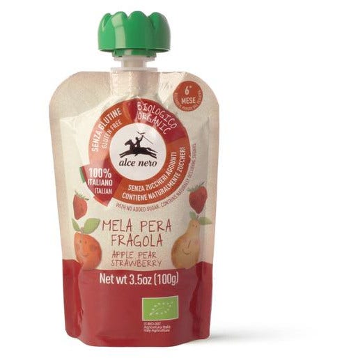 Baby food bio purea mel/per/fr