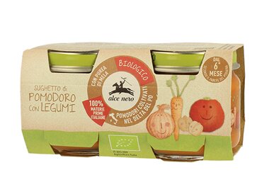 Baby food bio sugo pomodoro legumi 2x80 g