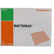 Bactigras garza medicata con clorexidina acetato 0,5% 10x10cm 10 pezzi