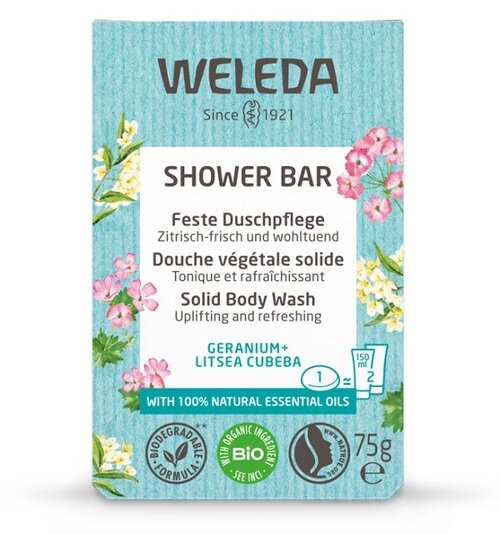 Bagno doccia solido geranio + litsea 75 g