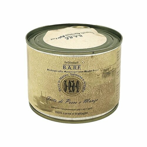 Barf Mangime Integrativo Cane/Gatto Trito Di Pesce E Manzo 200g