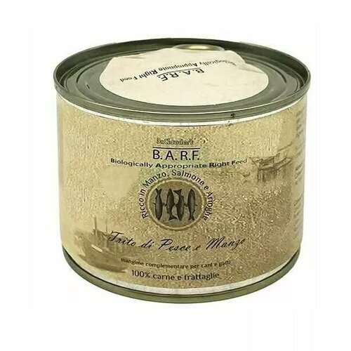 Barf Mangime Integrativo Cane/Gatto Trito Di Pesce E Manzo 400g